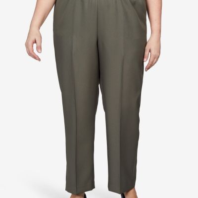 Alfred Dunner Women's Plus Size Classics Proportioned Medium Pants, 18W