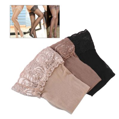 3 Pairs Stretchy Headbands for Women Coffee Stockings Skin-color