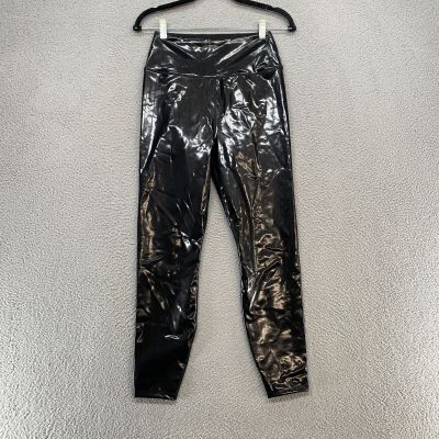 Carbon38 Patent Leather Leggings Womens XS Latex Stretch Ankle Shiny Sexy Black