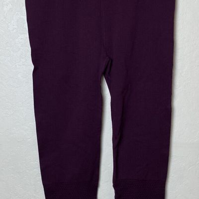 NWT Fabletics Women's High-Waisted Seamless Mesh Legging Maroon Size XL