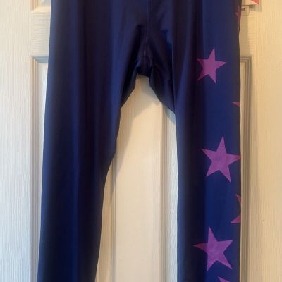 Cabana by Crown & Ivy Navy Blue Star Leggings (Size XL) - New w/ Tag!