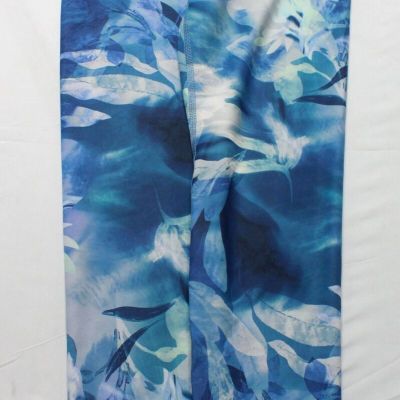 Old Navy Womens Petite High-Waisted PowerSoft 7/8 Leggings DD7 Blue Floral Small