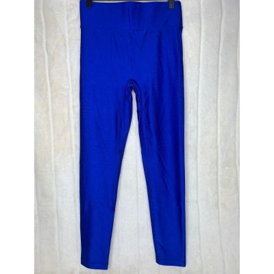 All Access Center Stage Leggings Womens M Royal Blue Shiny Activewear Stretch