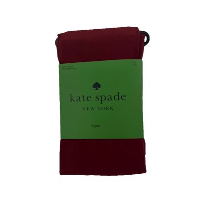 Nwt Kate Spade New York Tights Opaque Burgundy Women’s Size M/L Nylon Pantyhose