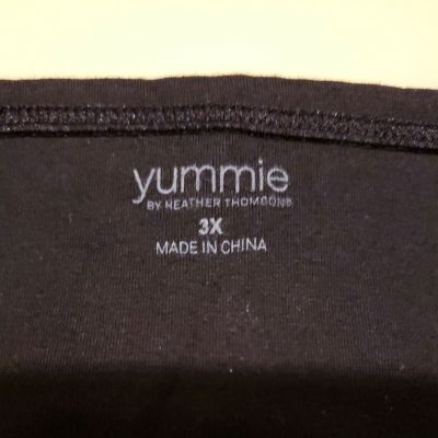 NWT YUMMIE BY HEATHER THOMPSON BLACK ACTIVE MILAN LEGGINGS 3XL