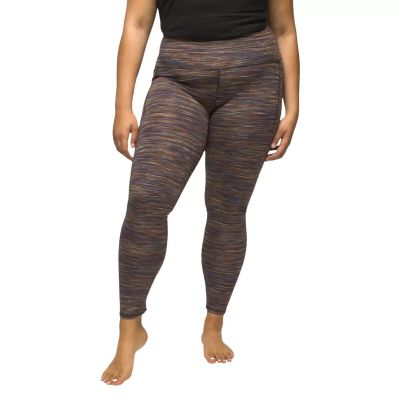 NWT $99 prAna Impresa Pocket Leggings in Mulberry Spacedye plus size 3X