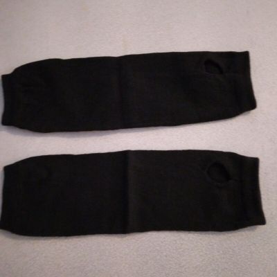 Solid Black Sleevelet arm socks / warmer with thumb hole 274112