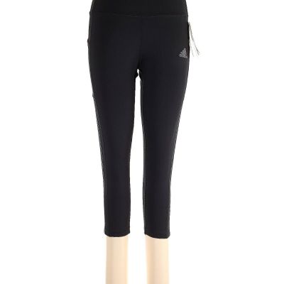 NWT Adidas Primegreen Aeroready Black Cropped Three Stripe Leggings L