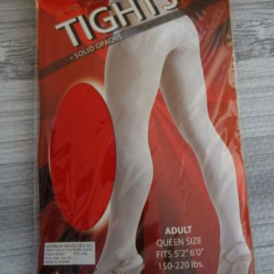 Vtg. Red Tights Solid Opaque Nylon Queen Size