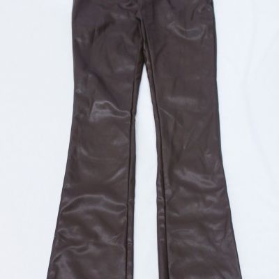 In The Style Womens Lorena Split Hem Flare Leggings AC9 Luxe Chocolate Size US:6