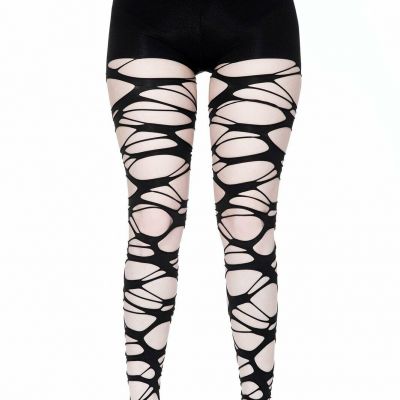 Killstar Carved Up Slashed Punk Goth Sexy Ripped Stockings Tights KSRA001720