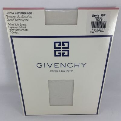 Givenchy Body Gleamers Shimmery Pantyhose Crystal Style 157 Size B Vtg 1989