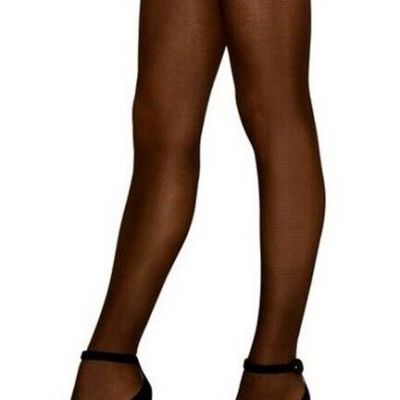 6 Tamara Dark Tan  X Tall = XL Open Toe Pantyhose Hooters Uniform Drag Queen