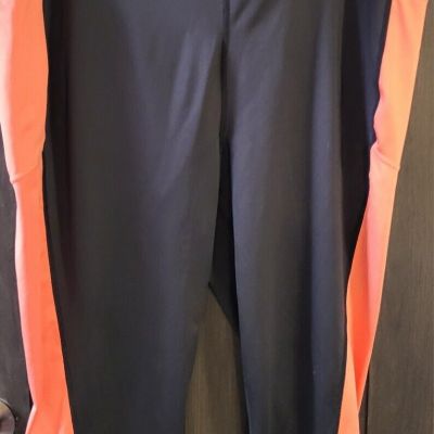 Rise By Lularoe Leggings Black & Orange Sz. 3X