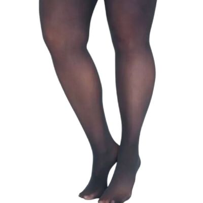 Catherines Size 1X - 2X  MARINER NAVY BLUE Control Top Opaque Tights 150-230 lbs