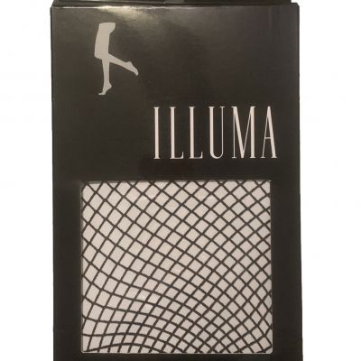 New Illuma Black Fishnet Tights Women's One Size 1 Pair