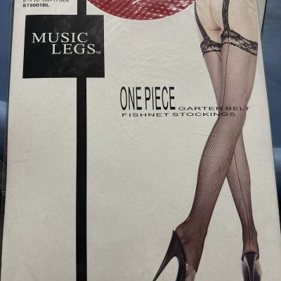 7901 one piece garter belt fishnet backseam stocking 5'-5'10