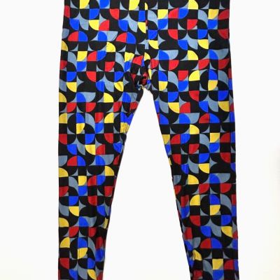 LuLaRoe leggings adult TC (tall & curvy) multicolor geometric patterned NEW