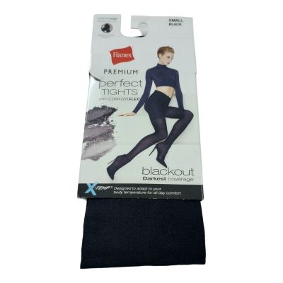 Hanes Women's Tights Premium Perfect w/Comfort Flex X-Temp Black Size Small