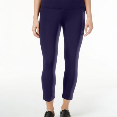 Style & Co Petite Cropped Yoga Leggings Navy PM