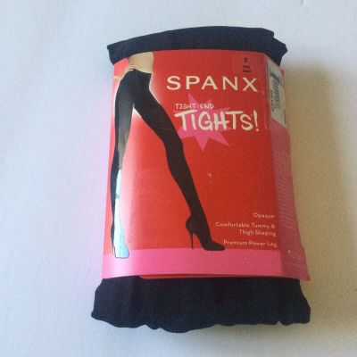 SPANX FH3915 TIGHT END  SHAPING TIGHTS BLACK SIZE E NWT