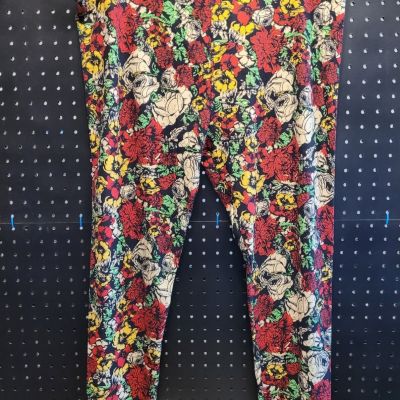 Lularoe Mixed Flowers Leggings Tall & Curvy (TC) Fits Pants Size 12-18