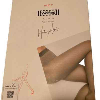 Wolford Hayden Tights Pantyhose Color: Black/Ash Size: Medium 19291