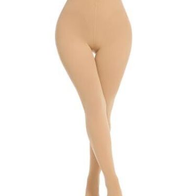 Women's Opaque Control Top Tights High Waist Stocking Thigh Control Pantyhose