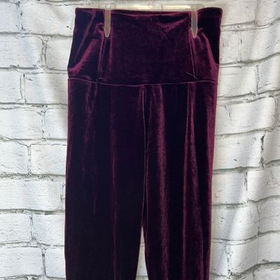 RD Style Velvet Leggings, S, Wine, NWT