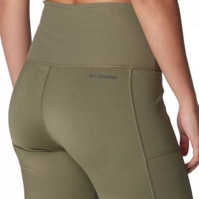 Columbia Uphill Edge Performance Leggings Womens XXL Stone Green NWT