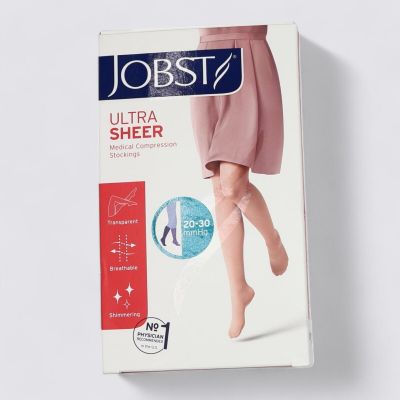 Jobst Ultra Sheer 20-30mmHg KneeCT Compression Stockings Natural/Beige Size XL