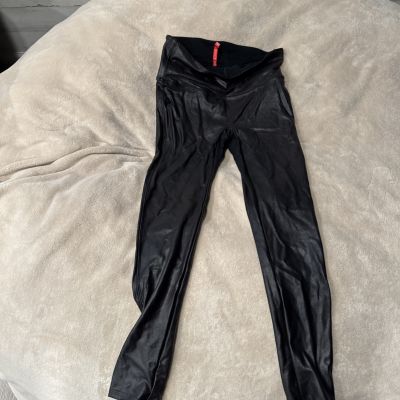 Spanx Leggings Women's Size Large Black