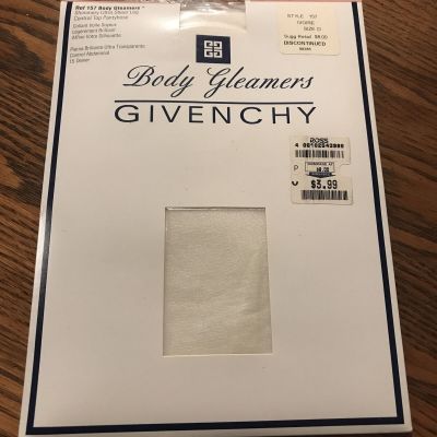 Givenchy Body Gleamers Control Top Size D Pantyhose Ivoire Ivory 157