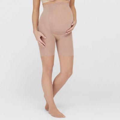 Marvelous Mama Assets Pantyhose Mid Thigh S Blakely Nude Maternity Support Sz 2