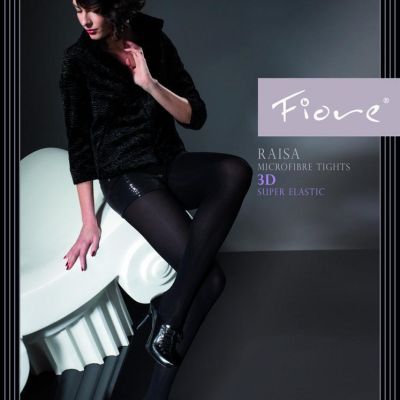 FIORE RAISA WINTER WEAR 120 DENIER PANTYHOSE TIGHTS 3 SIZES COLOR IS PLUM