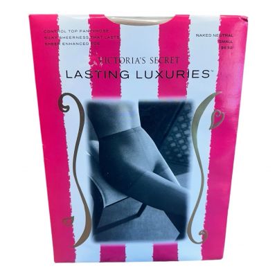 Victoria's Secret LASTING LUXURIES Sheer Control Top Naked Neutral Pantyhose S