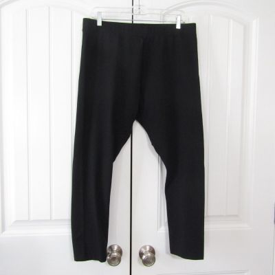 Soft Surroundings Leggings Size XL Black Ankle Pants Stretch Style #22305