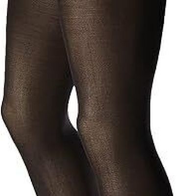 L'eggs Women's Silky Soft Opaque Tights 60 Denier Black Pantyhose Nylons Q00031