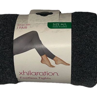 Xhilaration Tights Gray Size M/L New 1 Pair Discontinued & Rare. Top Quality