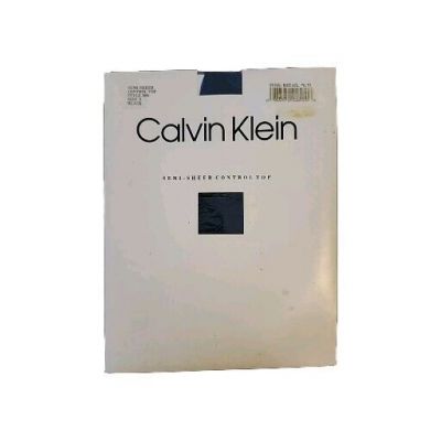 VINTAGE Calvin Klein Very Sheer Control Top Size 2 Pantyhose Style 800 Black NEW