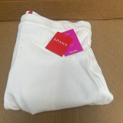 SPANX NWT White Jean-ish Leggings Jeans Shape Smooth Sculpt Size Large #20018r