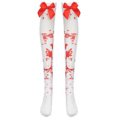 US Womens High Socks Easter Hosiery Devil Stockings Comfortable Cosplay Gothic