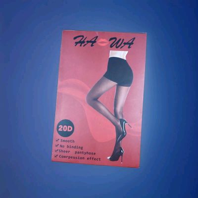 Haowa 20D Sheer Pantyhose Smooth No Binding Black XLarge