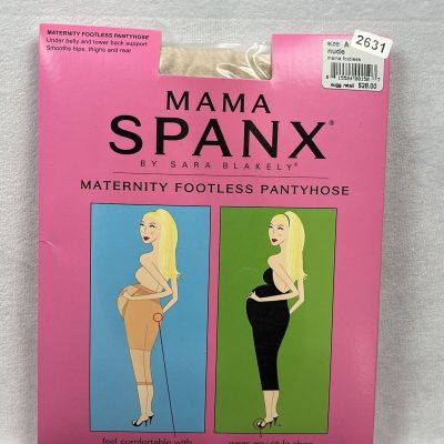 Spanx Mama Maternity Footless Pantyhose Size A Nude Neutral