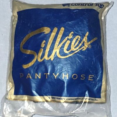 Vintage Silkies Control Top Pantyhose 1993 Navy Blue MIP