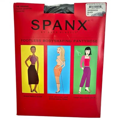 SPANX ? Footless Body Shaping Control Top Pantyhose ? Black ? Size E ? NEW