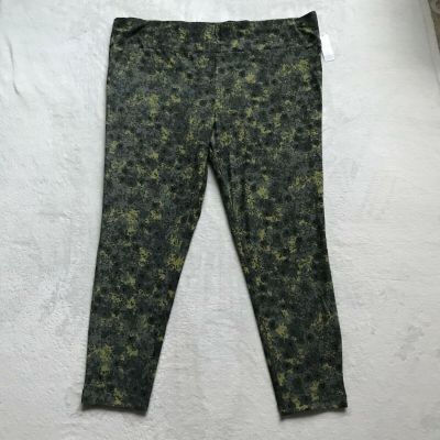 Terra & Sky Women's Plus Camo Soft Elastic Waistband Leggings Size 3X (24W-26W)