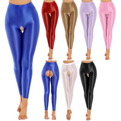 Womens Pants Tights Pantyhose Crotchless Trousers Workout Nightwear Slim Fit