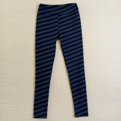 LuLaRoe Leggings Womens One Size Blue Striped