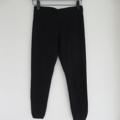 Calvin Klein Pull On Leggings Pants Black Size S Stretch Cotton Spandex